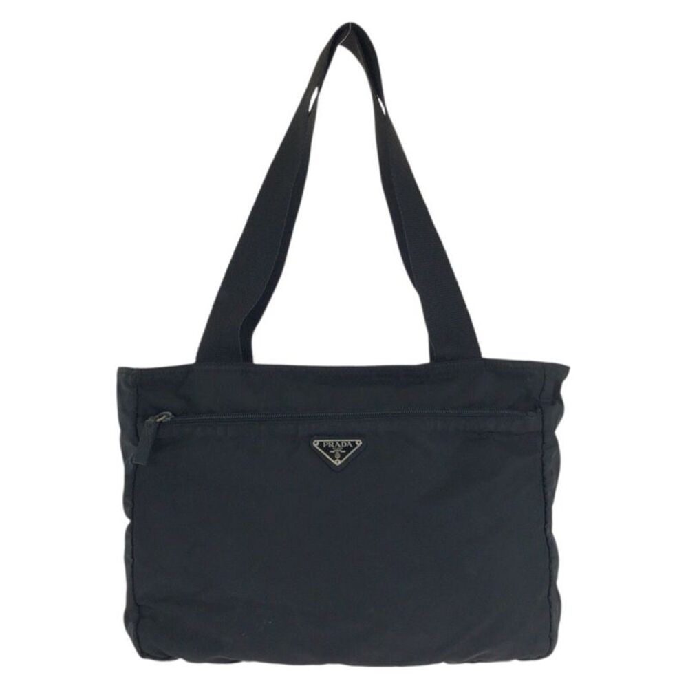 Prada Tessuto Triangle Logo Tote